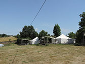 Safari Tenten 40 m2 in de tent en 25 m2 terras