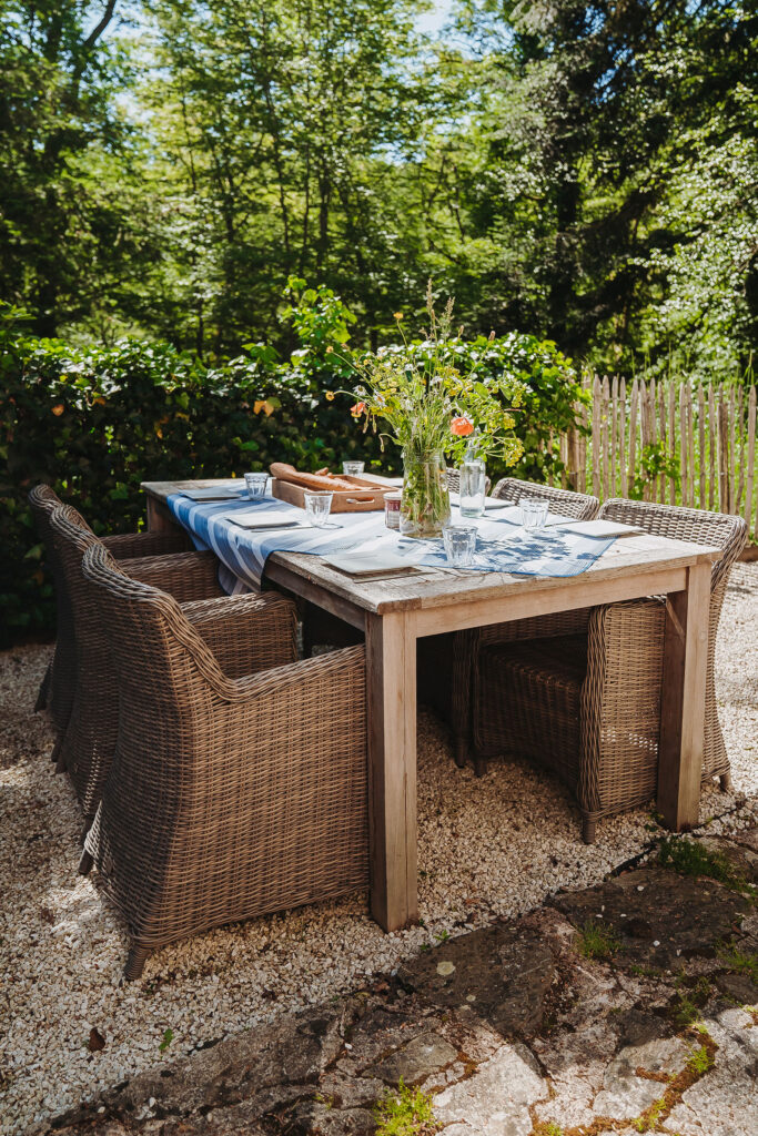 Vakantiehuis Limousin La-Bastide terras eettafelset