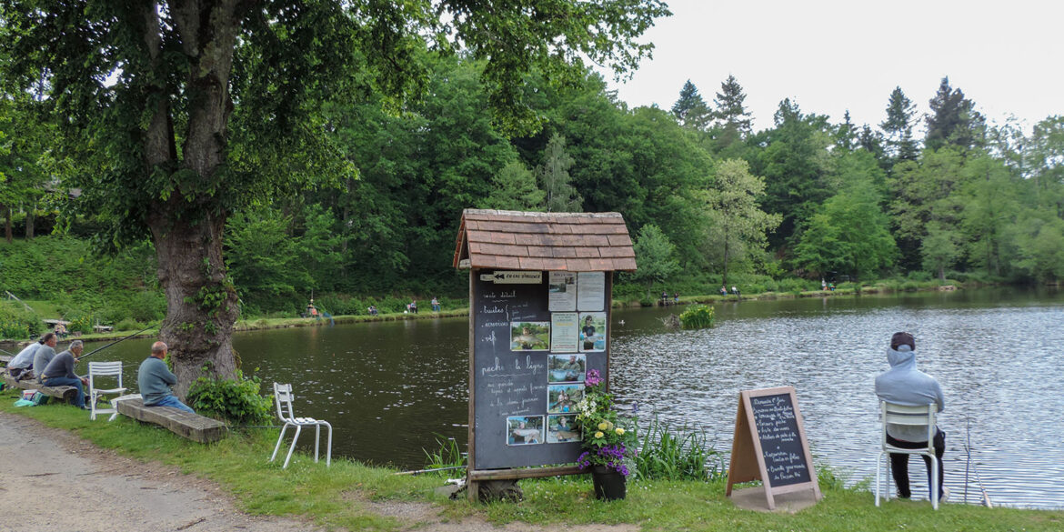 Vissen in Frankrijk Haute-Vienne vismeer